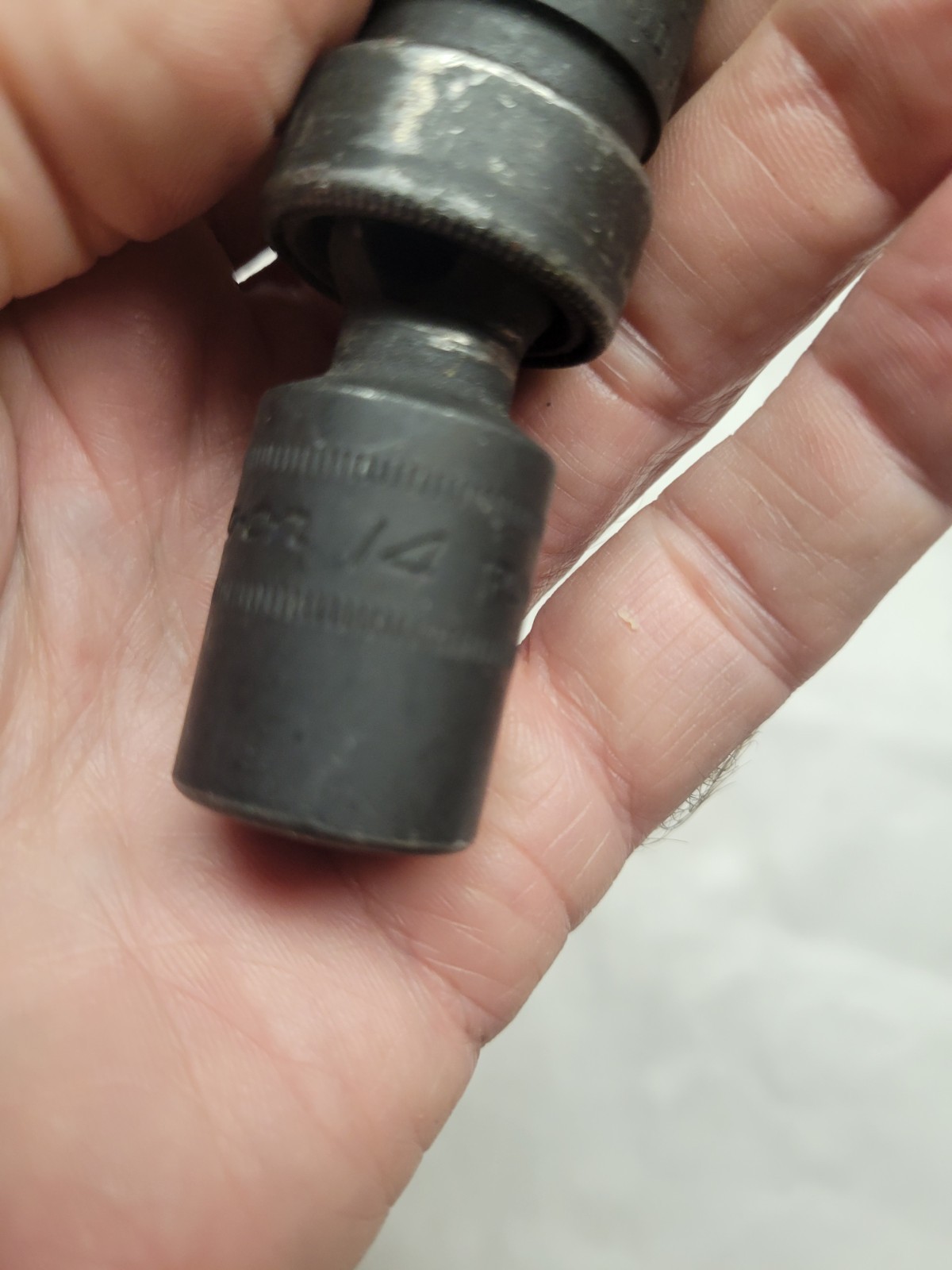 Snap on IPLM14B 1/2″ Dr 6 Point Metric 14mm Swivel Impact Socket USA NICE COND