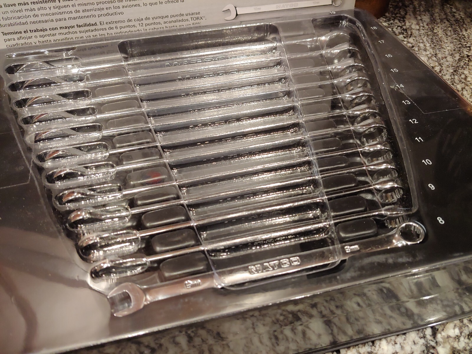 Matco Tools 12 PIECE LONG METRIC COMBINATION WRENCH SET