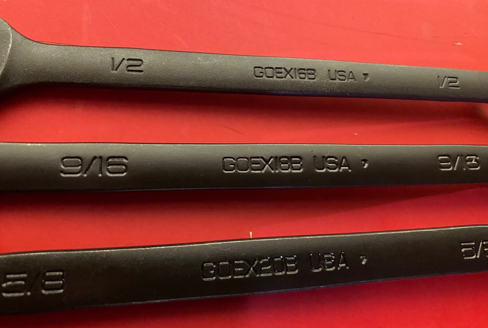 3 NOS Wrenches Snap On Tools GOEX16B 1/2 GOEX18B 9/16” GOEX20B 5/8″ Industrial