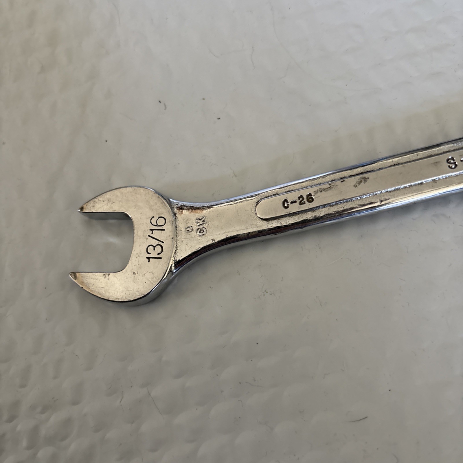S-K Tools C-26 USA 12 Point 13/16″ Combination Wrench 10″ Long – Chrome Forged
