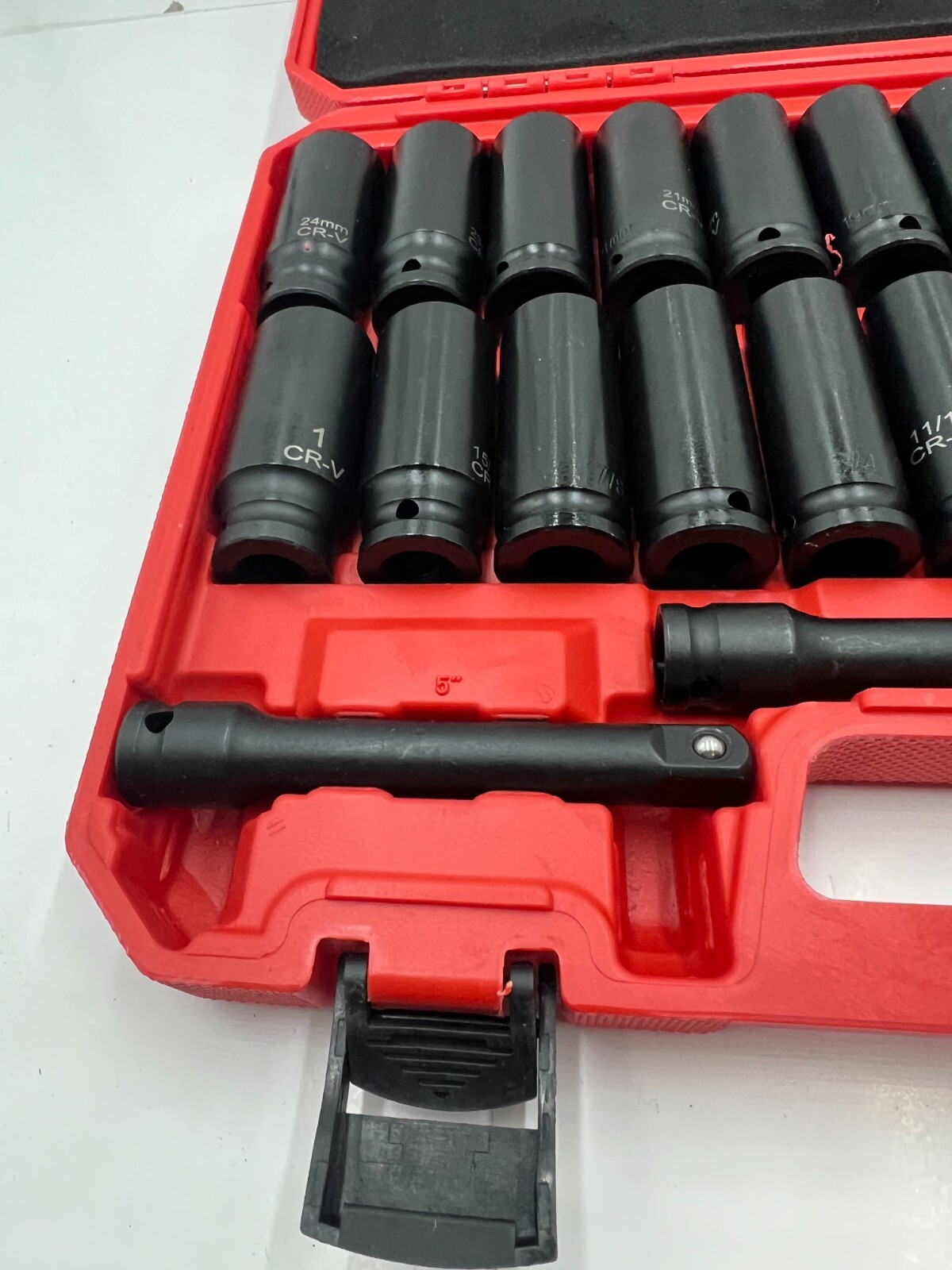 Drive Deep Impact 29 Piece Socket CR-V Extension Bar SAE Metric Black