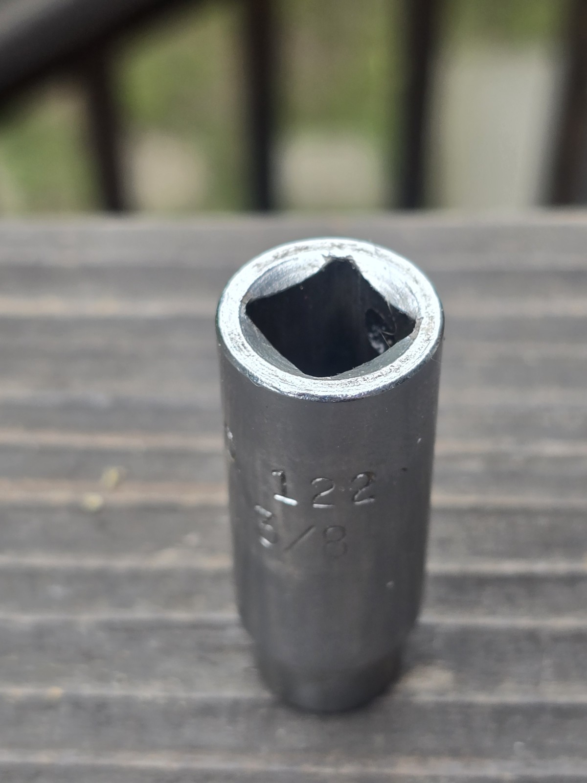 Mac Tools Sabina 3/8″ Drive 3/8″ 12 pt. SAE Semi Deep Chrome Socket USA XD122