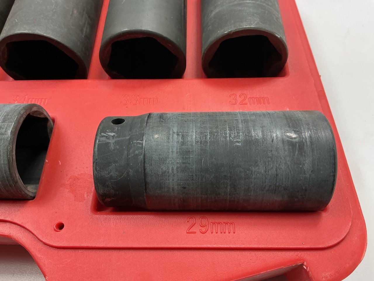 USED #23 OEM Tools 27188 Axle Nut Socket Set – 9 Piece 6 Pt 1/2 Drive Impact