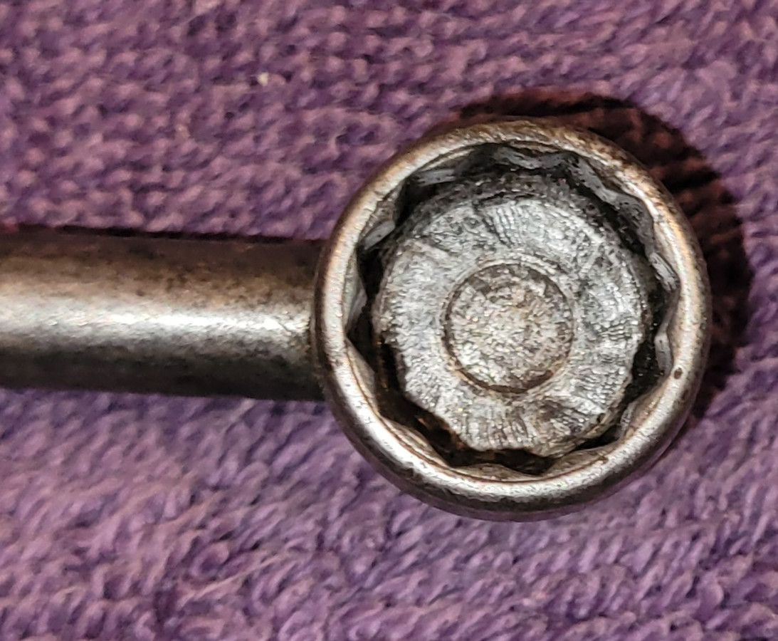 Vintage SNAP ON 7/16” x 1/2” Hammer Head Fixed Socket Wrench