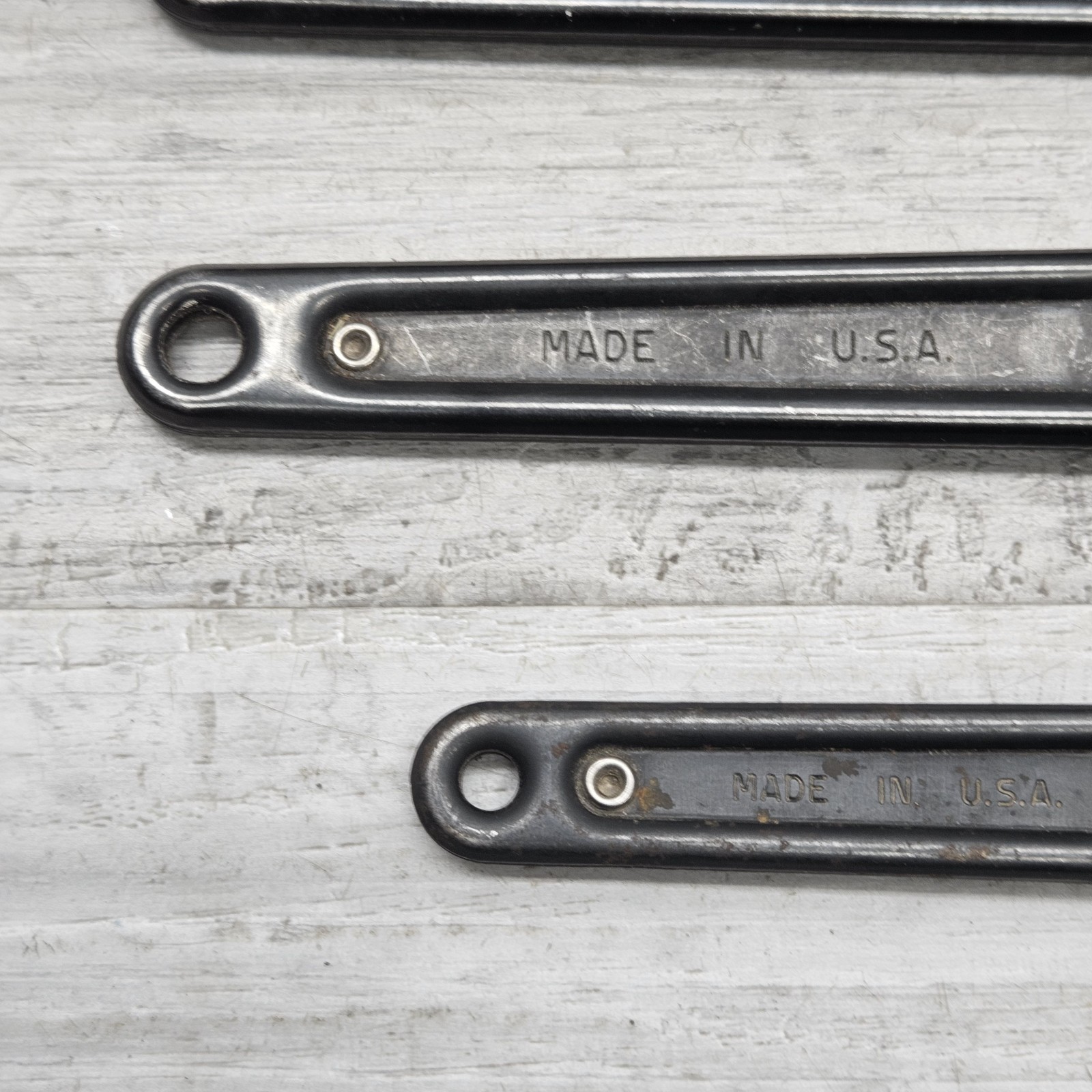 PROTO Ratcheting Box End Wrench Set SAE 4 Pc USA Made Reversible Offset READ