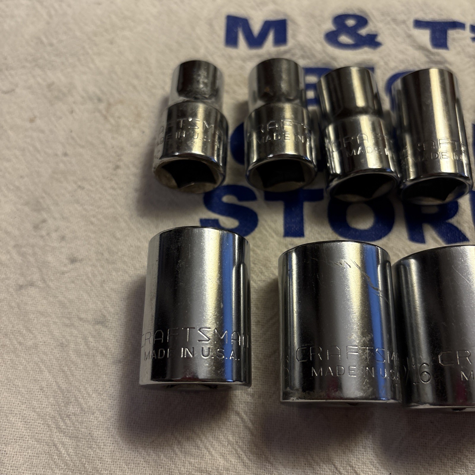 Craftsman USA 1/2″ Drive 12pt 11pc SAE Shallow Socket Set G Series 7/16 – 1-1/16