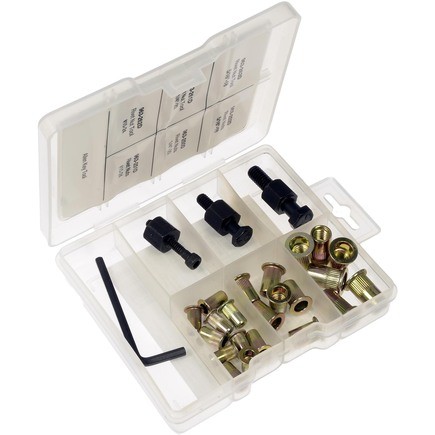 Dorman 963-997 Rivet Nuts And Hand Tool Kit #10 24, 1/4 20, 5/16 18