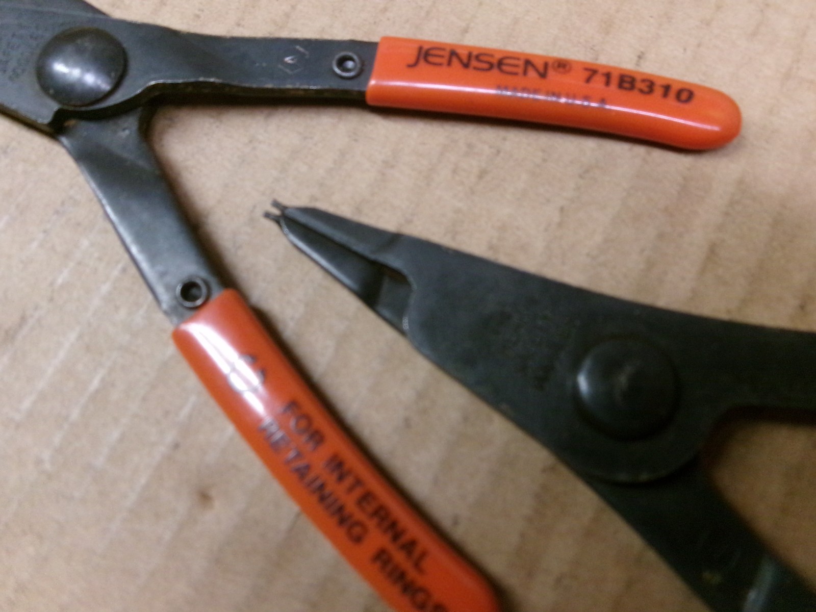 Jensen Tools USA 2-Piece Snap Ring Pliers Set 71B310 + 71B320