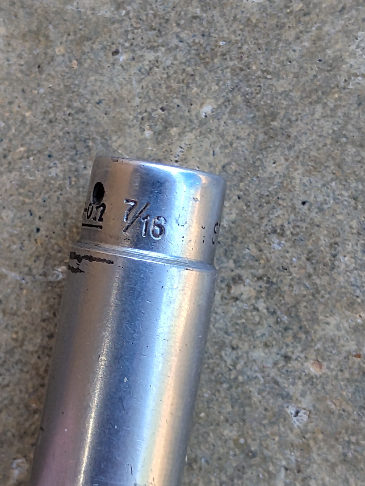 Snap On 1/4″ Drive 7/16″ 6PT SAE Deep Chrome Socket STM14