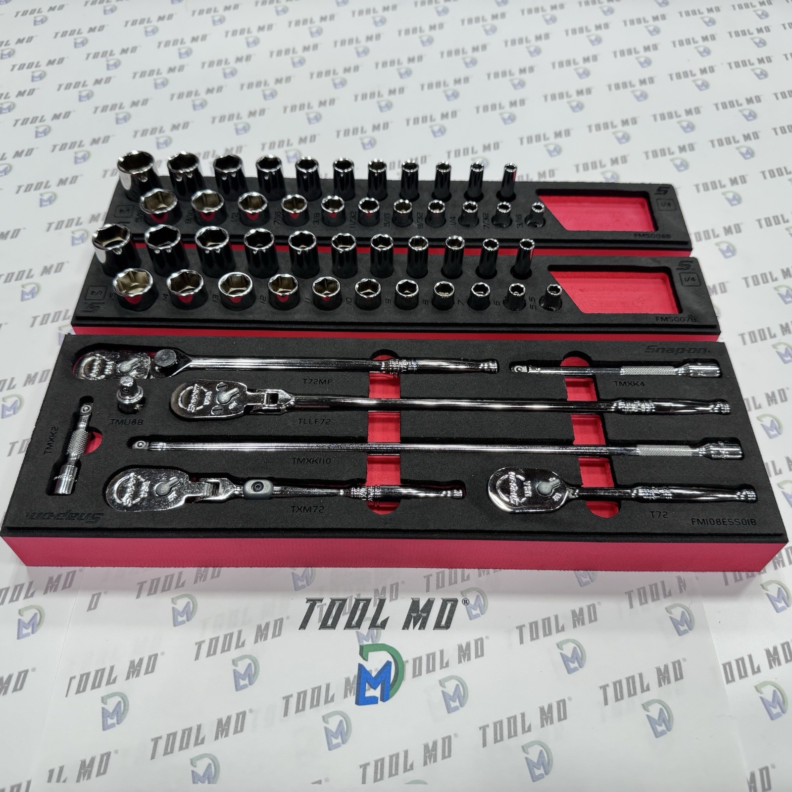 Snap-on Tools NEW 52pc 1/4″ Drive Essential Set RAT108ESSFR 122STTMFR 122STTMMFR