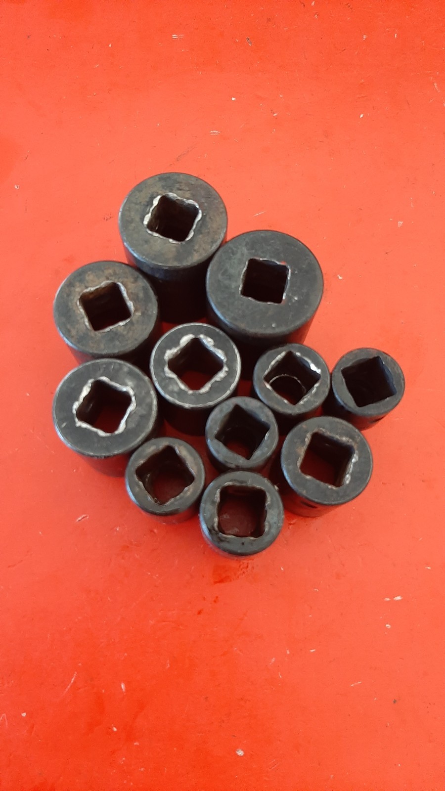 Snap-On 1/2″ Drive 11 pc 6 Point SAE Shallow Impact Socket Set Im120-320 3/8″-1″