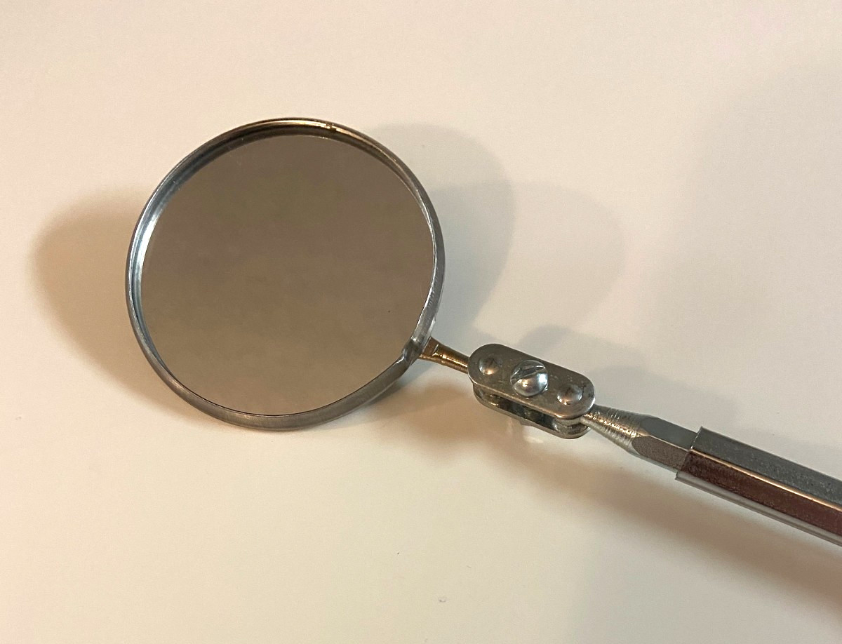 Adjustable Mirror Telescopic Retractable Inspection Work Hand Tool Maintenance