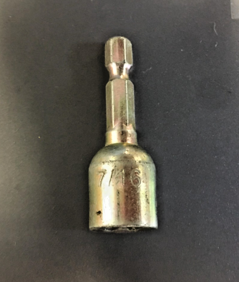 7/16″ FEMALE TO 1/4″ MALE, SOCKERT EXTENSION, 2″ LONG