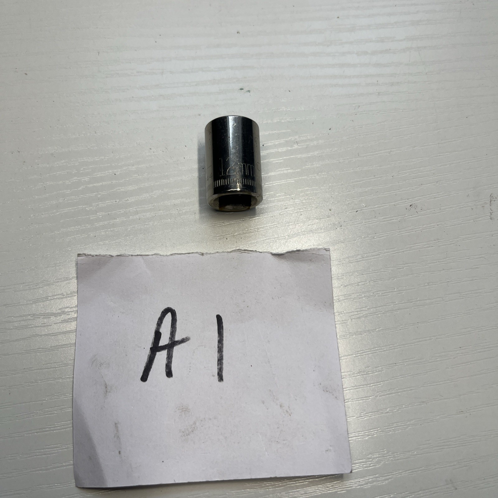 Craftsman USA 12mm 6 Point 3/8″ Drive Shallow Socket 43544 Inverted G