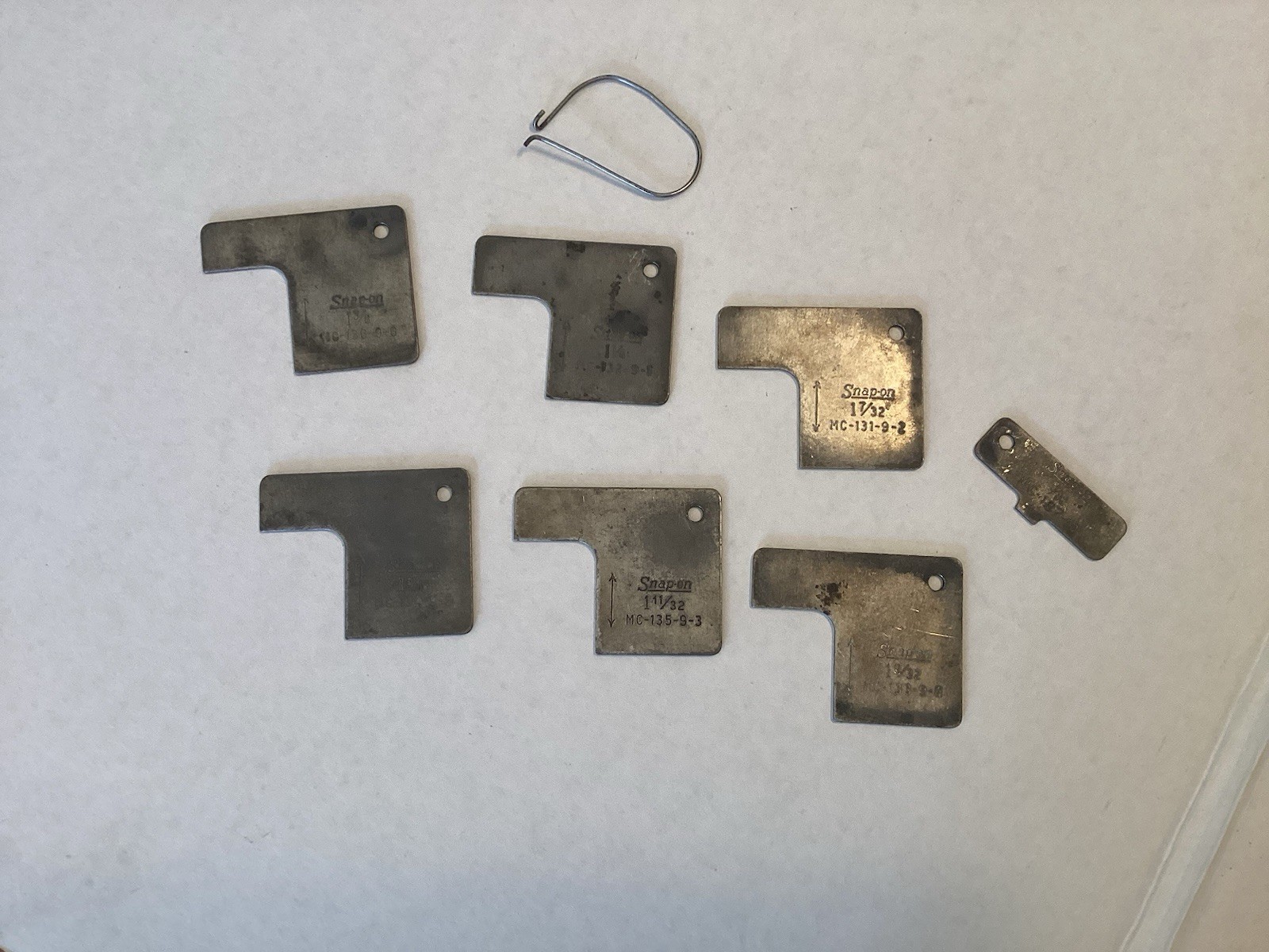 Snap On, Set Of 7 Carburetor Gauges MC131, 132, 133, 134, 135, 136 & 137