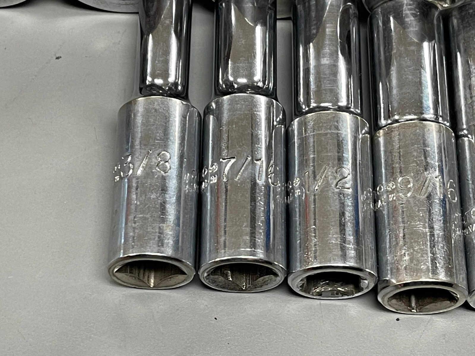 1/2″ Drive Deep Socket Set SAE 19 Pieces 3/8 in to 1 1/2in READ DESCRIPTION
