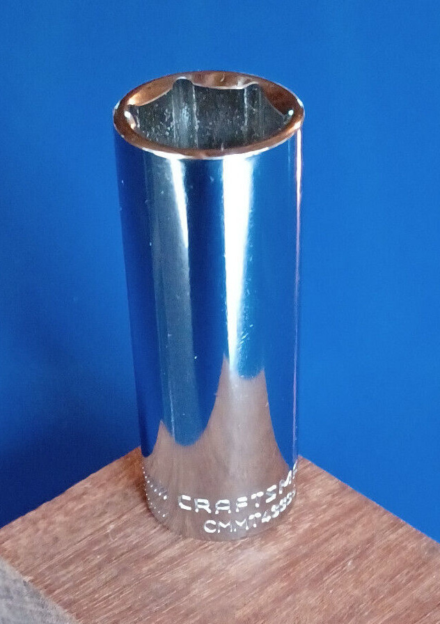 Craftsman 3/8″ Drive 6 Pt. Deep Socket Polished Chrome Pick a Size NEW MM SAE