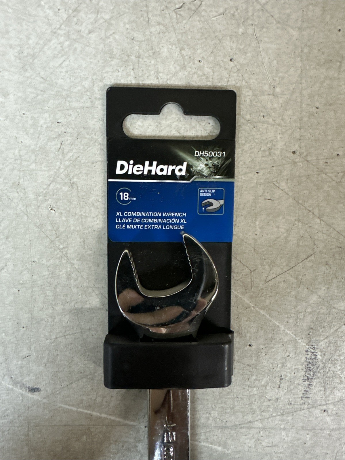 NEW DieHard XL Combination Wrench 18mm PN: DH50031