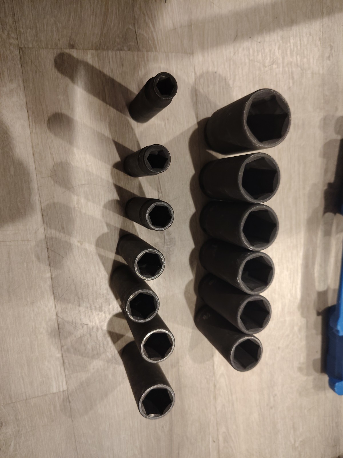 WESTWARD 4PRG3 1/2″ DRIVE/SAE DEEP IMPACT SOCKET SET 13 Piece in Hard Case