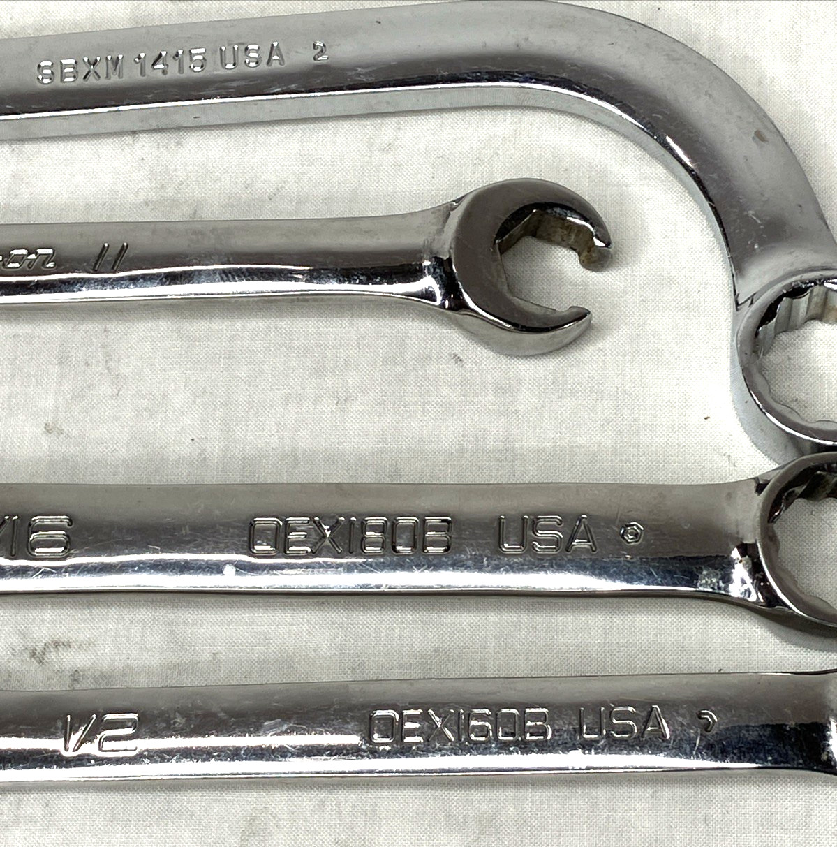 Snap-On Wrench Lot SAE & Metric 1/2 9/16 9/16 11mm 13mm + Matco 15mm