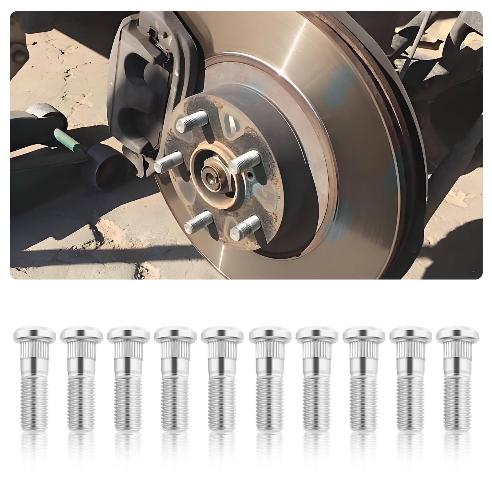 10PCS M12x1.50 Wheel Stud 90113S5H005 610-269,Steel Wheel Bolts,Replacement Whee