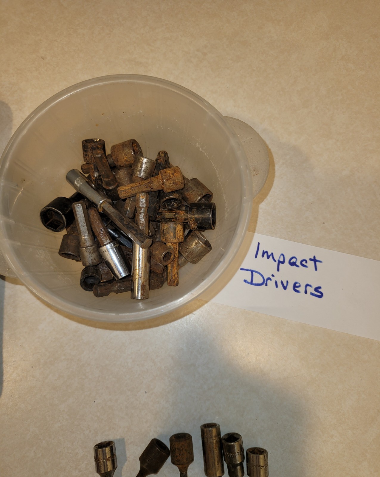 Mixed Lot of Tools Small Socket Set DRIVERS Mixed Sizes & Standard Rachet Impact