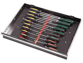 Ernst 3 pc Screwdriver Rail Organizers for Tool Drawer