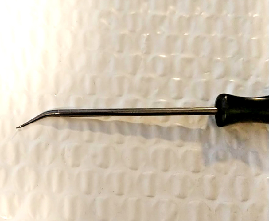 SNAP ON 6ASH45, 45 DEGREE MINI – PICK, BLACK HEAVY DUTY HANDLE, 6″ LONG.