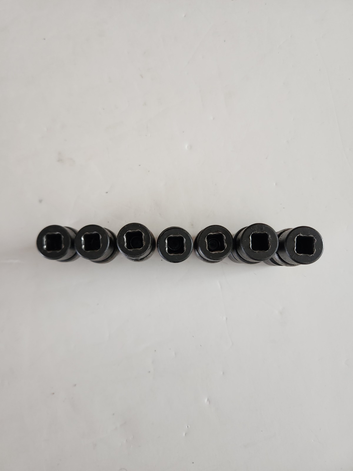 Snap-on 207IPFM 7 pc 3/8 Dr 6pt Metric Shallow Impact Swivel Socket Set 10-18mm