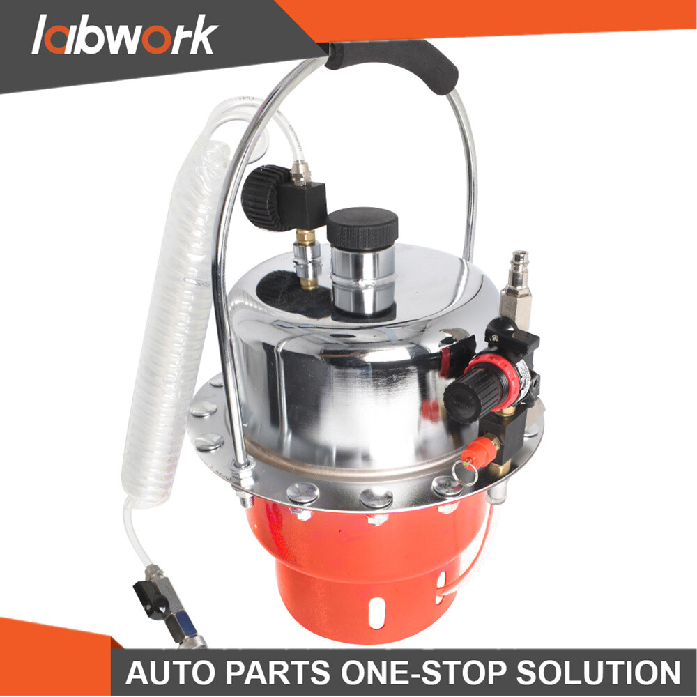 Labwork Portable Pneumatic Air Pressure Kit Brake & Clutch Bleeder Valve System