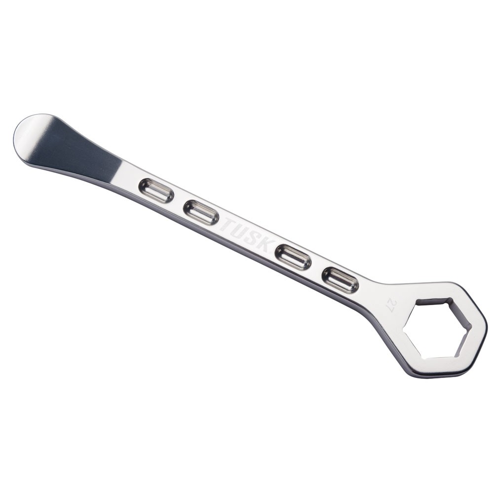 Tusk Aluminum Tire Iron with 27mm Axle Wrench For Kawasaki KLR650 ABS 2022-2026