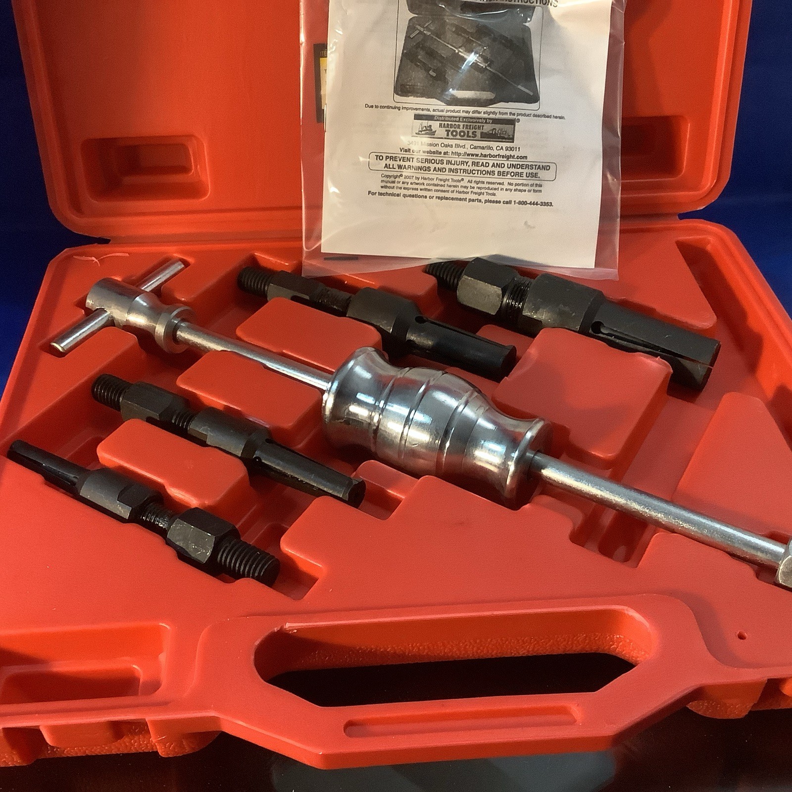 Pittsburg Blind Hole Bearing Puller Set #95987 VGUC