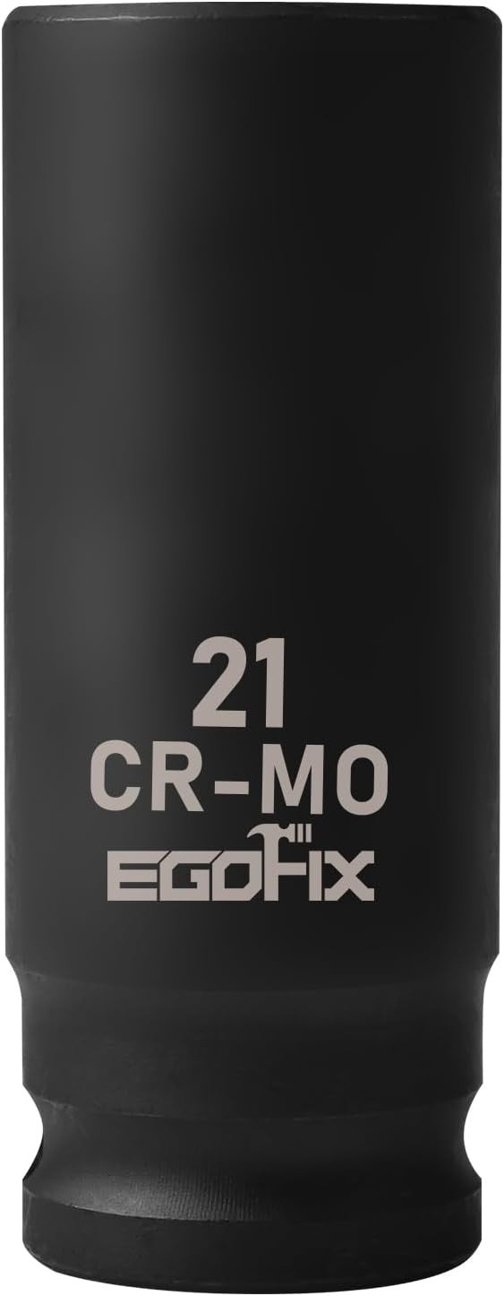 1/2-Inch Drive 21mm Deep Impact Socket – Heavy-Duty CR-MO with Laser Markings
