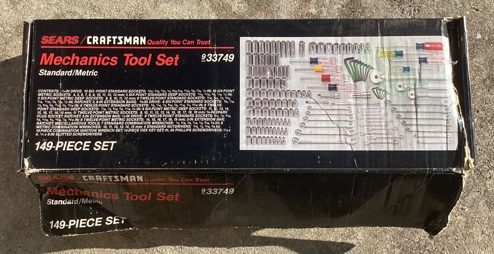 NOS Craftsman Metric Combination Wrenches, 5 Piece, 11mm-15mm.