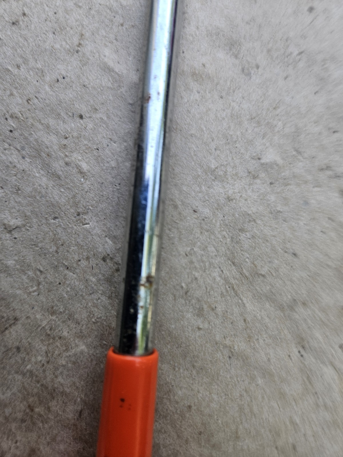 Vintage Craftsman 28″ Telescoping Inspection Mirror Orange Handle 4098 Excellent
