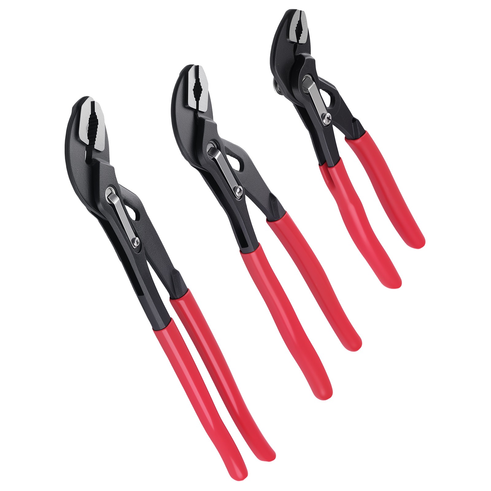 Water Pump Pliers 180mm 250mm 300mm 3pc Self-Locking Carbon Steel Non-Slip