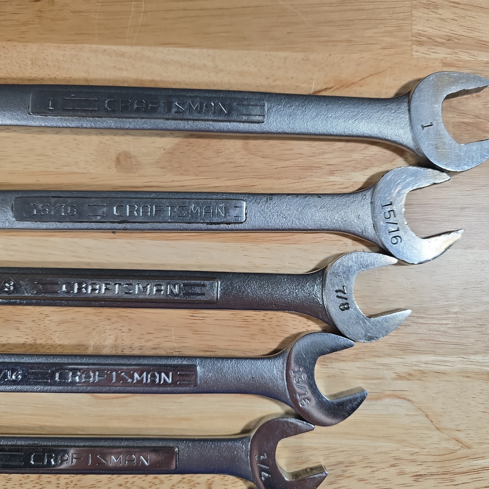 Vintage Craftsman 14pc SAE Combination Wrench Set 12 Pt 1/4″ – 1″ USA V VV