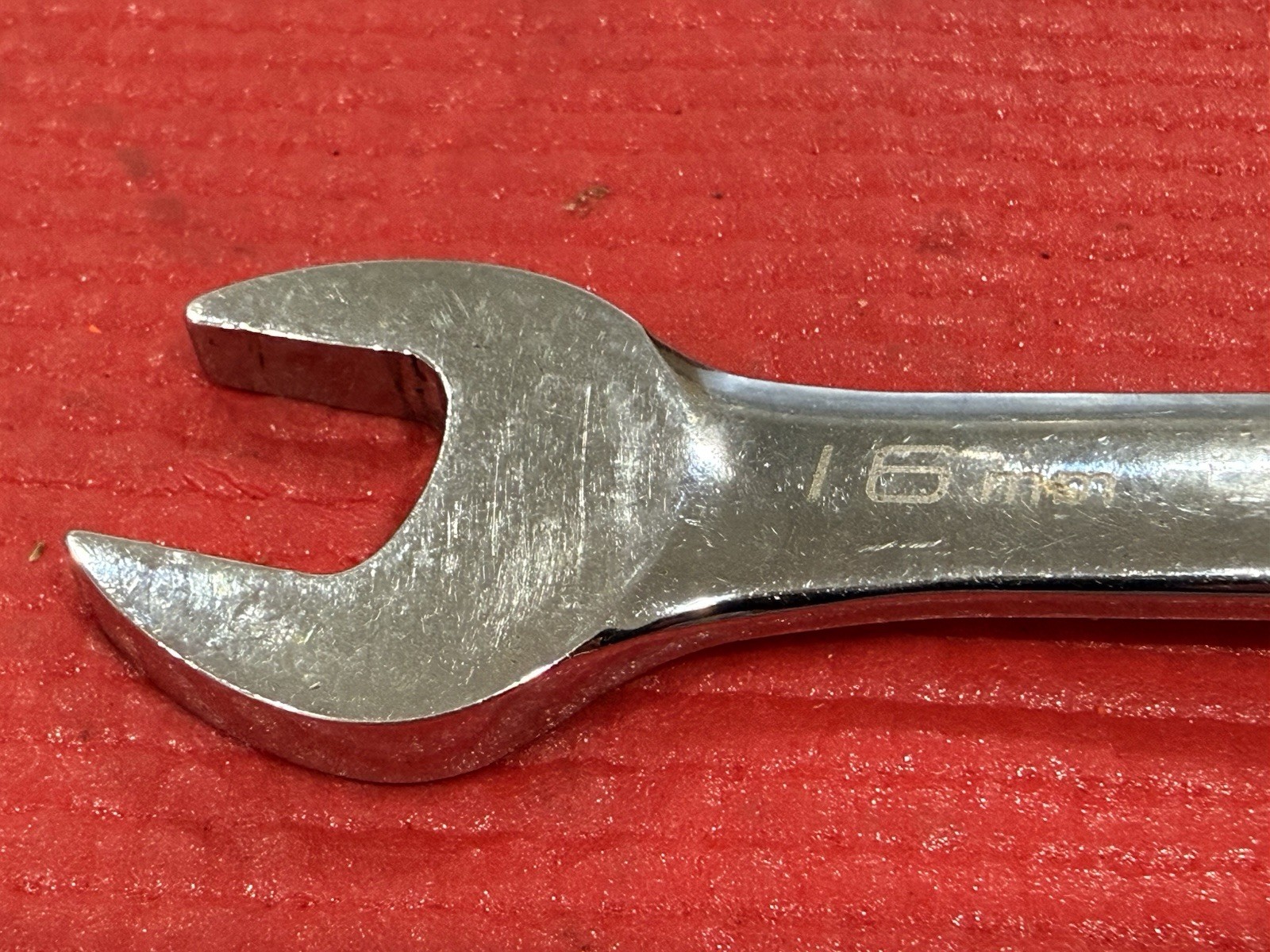 Snap On Blue Point 16mm 15° Offset Ratcheting Combination Wrench BOERM16