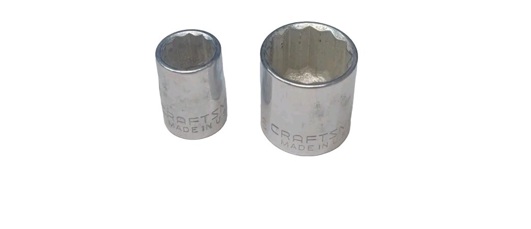 CRAFTSMAN 7/16 DRIVE 12 POINT V-44332 & 11/16 44336 (LOT OF 2) **SALE**
