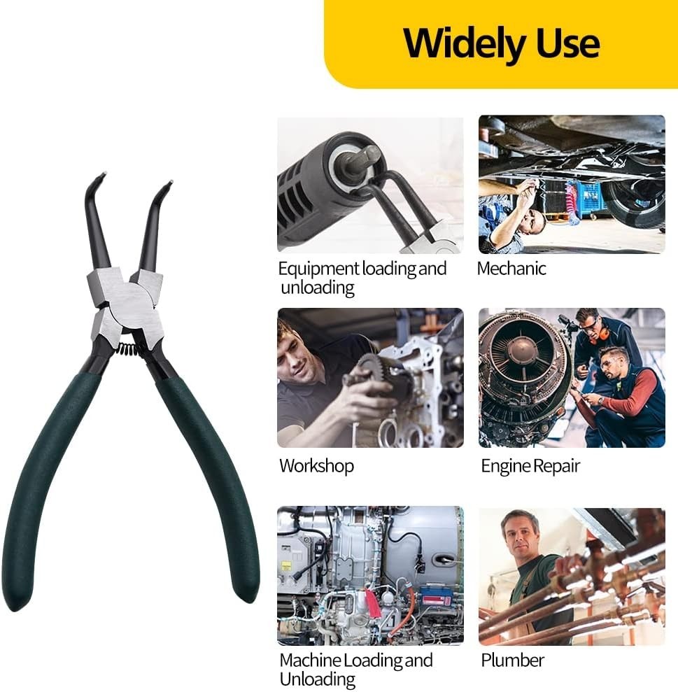 Snap Ring Pliers Set 4pcs 7″ Internal External Circlip Pliers