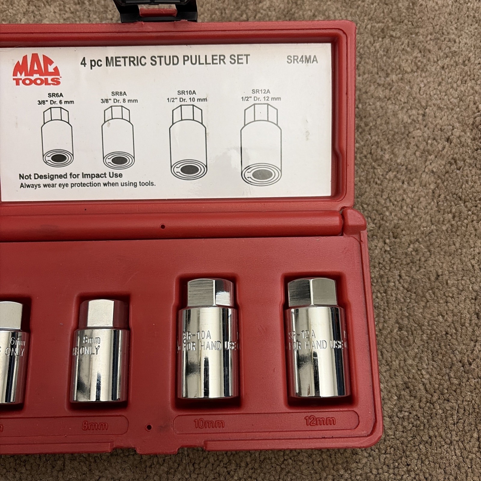 MAC Tools SR4MA 4 Pc Metric Stud Puller Set