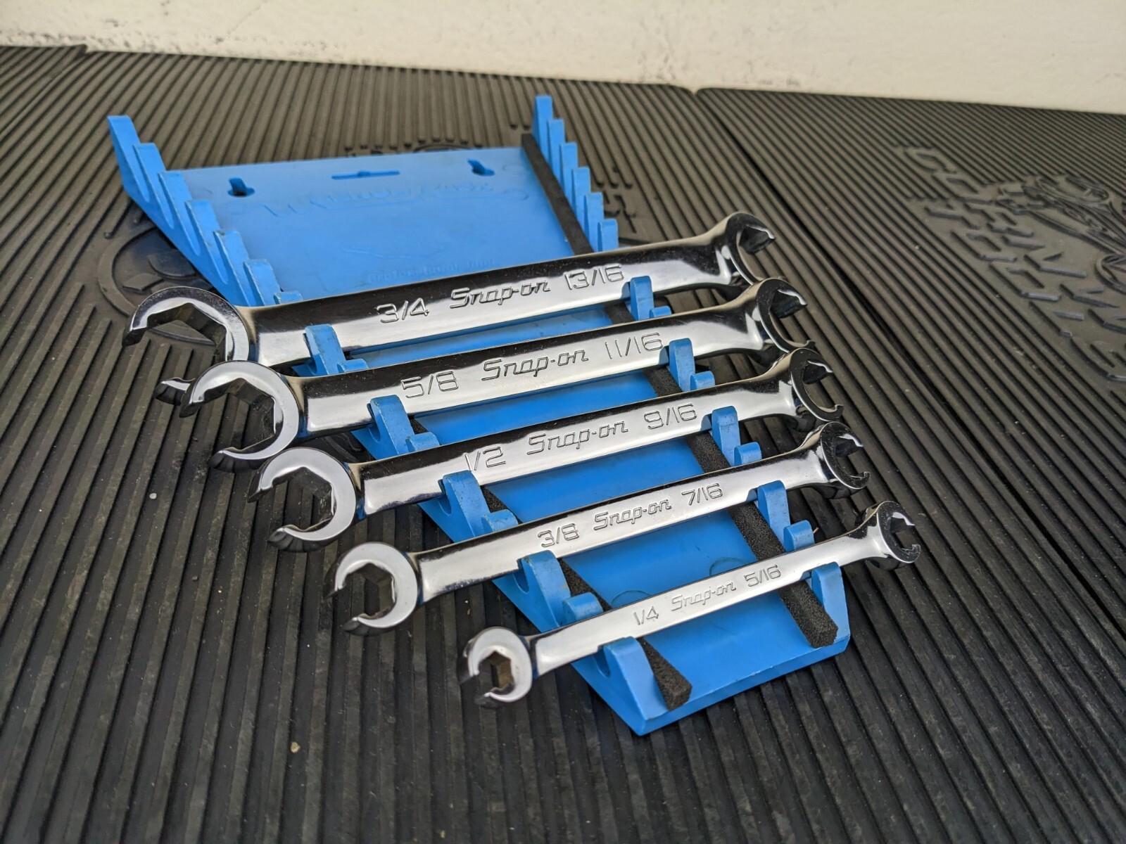 #be249 SNAP ON RXFS605B SAE 6 PT DOUBLE FLARE NUT WRENCH SET 1/4″- 13/16″