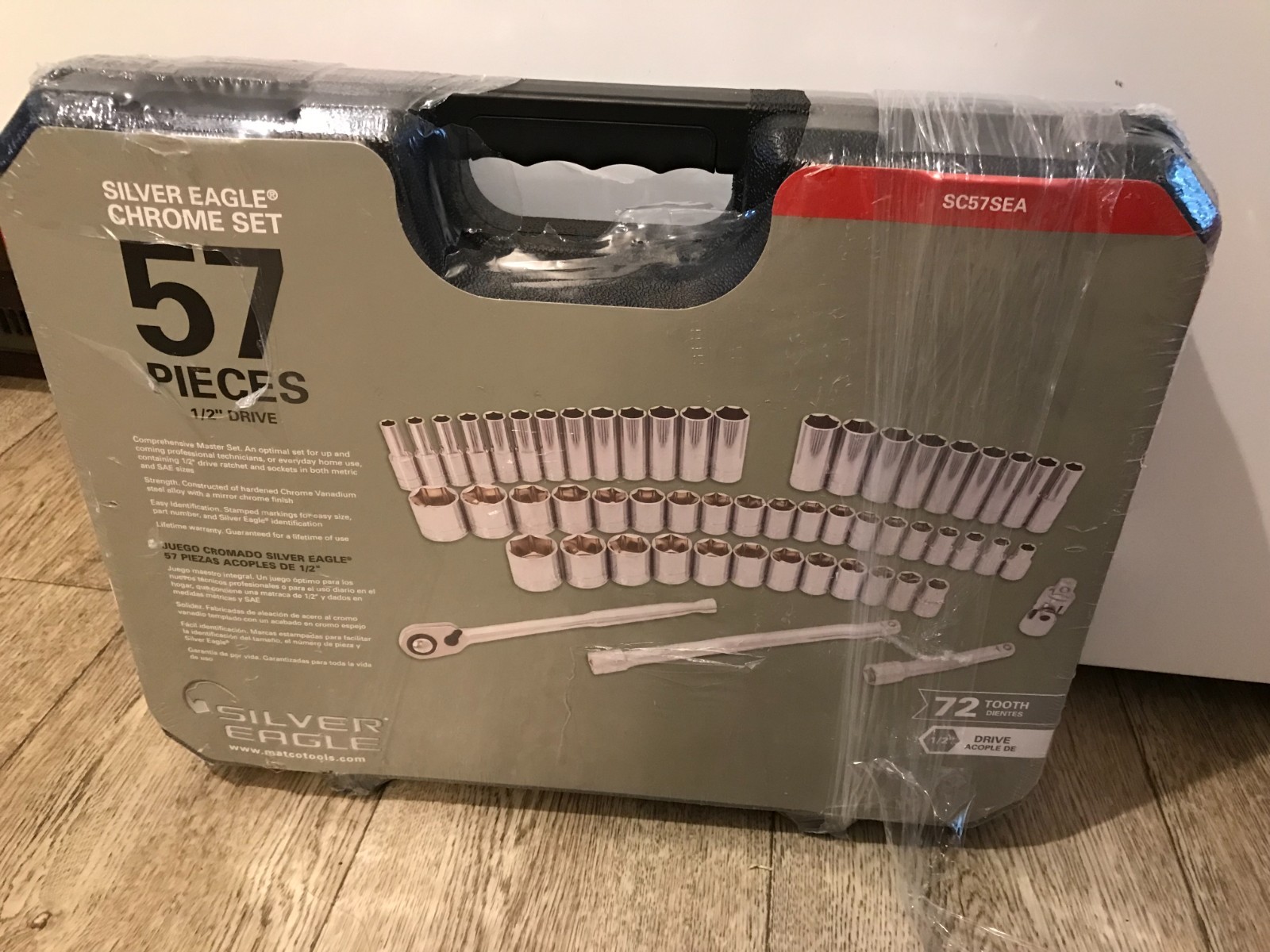 Matco Tools Silver Eagle 1/2 Drive 57 pc Master Chrome Socket Wrench Set SC57SEA
