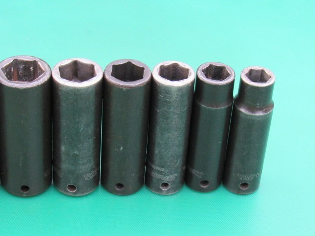 SNAP ON 309SIMY 1/2″ TO 1″ 1/2″ DRIVE SAE 6 PT DEEP IMPACT 9 PC SOCKET SET SIM
