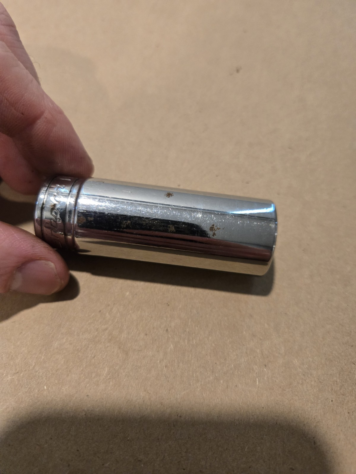 Snap On 3/8″ Drive 1/4″-7/8″ 6PT SAE Deep Chrome Sockets USA With Rack Lot Of 11