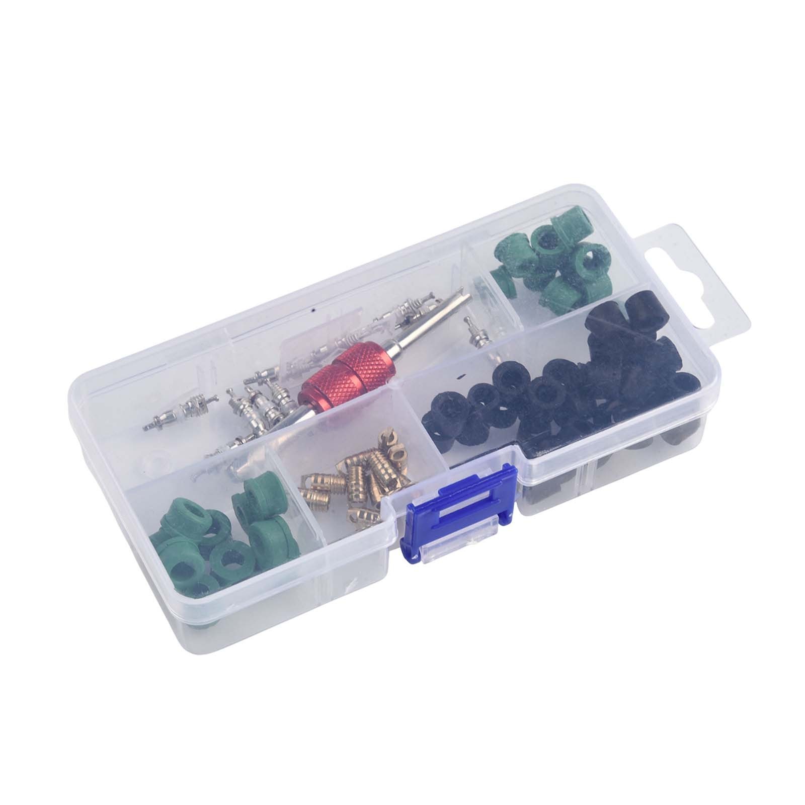 Efficient AC Repair Tool Set 71pcs Including Valve Cores and Accessories