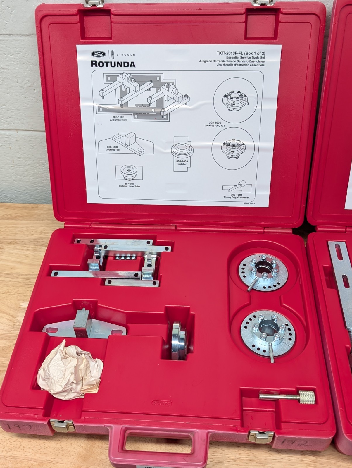 Ford Rotunda TKIT-2013F-FL Tool Set Kit Complete Set Box 1 & 2 , 1.0L Fiesta