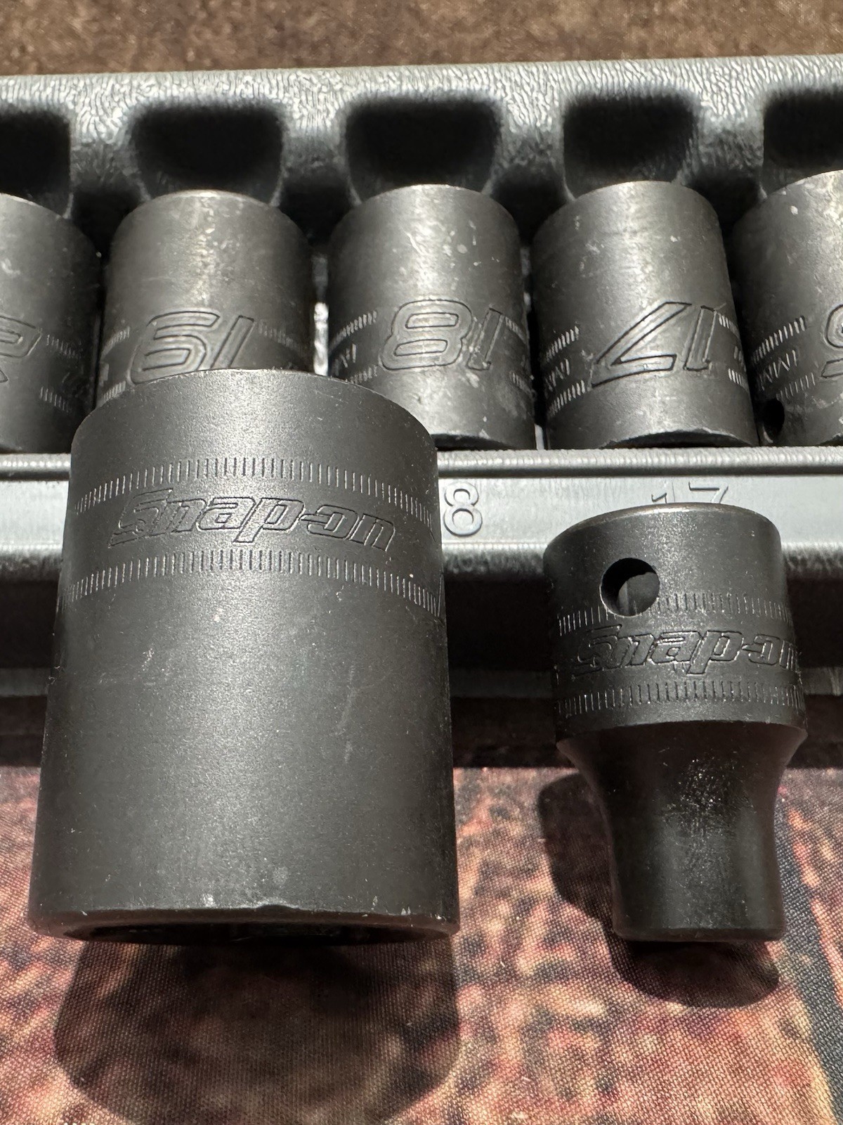 Snap-On 315IMMYA 15pc. 1/2in. Drive 6-Point Metric Shallow Impact Socket Set