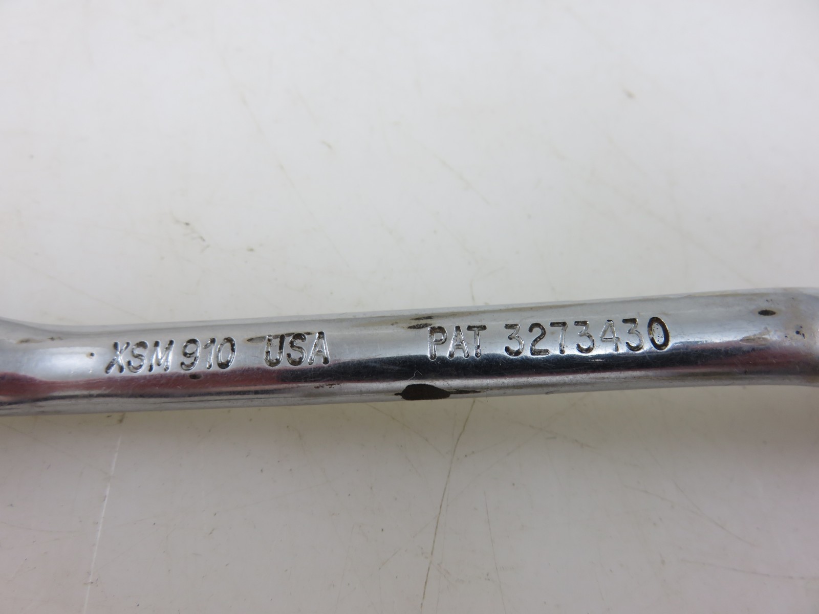Snap-On XSM910 SHORT METRIC 10° Offset Box End Wrench 9mm x 10mm Vintage