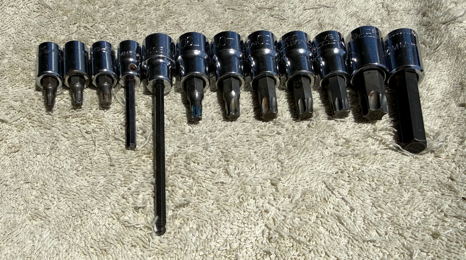 LOT OF 12 MAC/MATCO DRIVERS AS PICTURED & DESCRIBED
